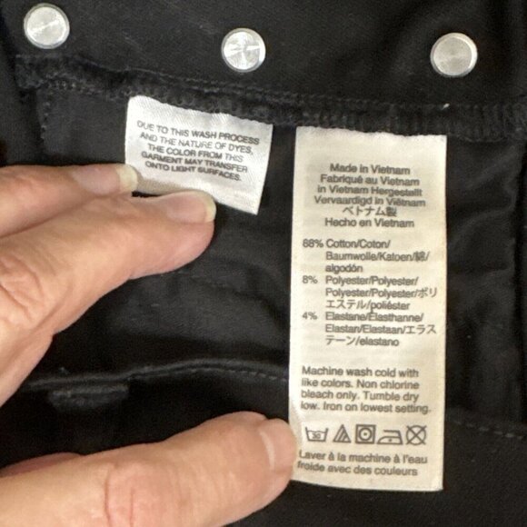 J. Crew Denim Women's 29 Vintage Straight Jeans Black Button Fly EUC Inseam 28" - Picture 13 of 16